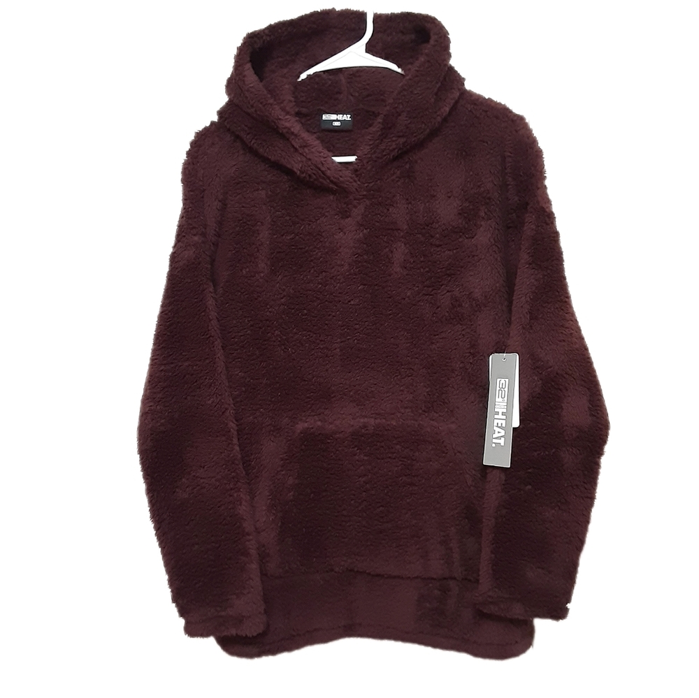 32 Degrees Sherpa Hooded Sweater Womens XL